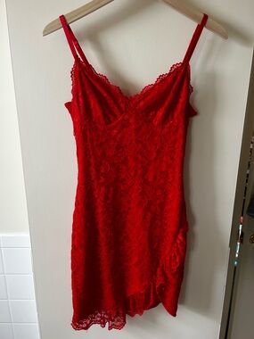 Red Lace Dress